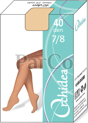 Чорапи Orchidea 7/8 обикновени 40d черни