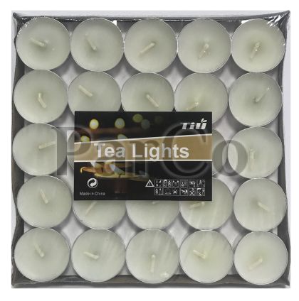 Свещи чаени бели пакет 50 броя