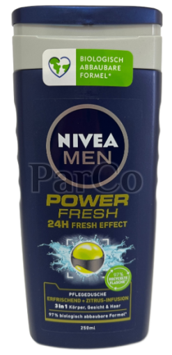 Душ гел Nivea men 250 мл power fresh