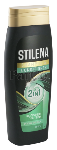 Шампоан Stilena 400 мл 2в1 копринен протеин