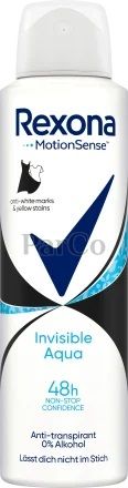 Дезодорант Rexona 150мл invisible aqua
