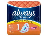 Дамски превръзки Always Classic Normal 10бр-4к  