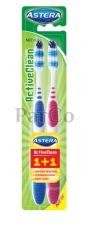 Четка за зъби Astera active clean 1+1 medium 