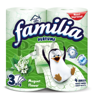 Тоалетна хартия Familia 4 броя maguet flower