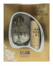 Комплект Lucky дамски парфюм 60 мл + 85 мл дезодорант 10 million