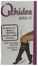 Чорапи 3/4 обикновени 20den бежови  