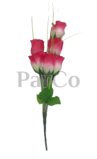 Цвете роза букет 7 цветчета 30 см