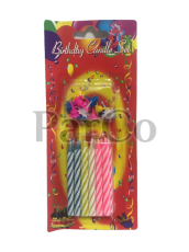 Свещи за рожден ден 12 броя с поставки