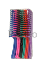 Гребен дамски с дръжка 24 см PVC различни цветове