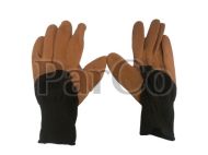 Работни ръкавици 12 чифта стек кафяви