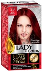 Боя за коса Lady color 23 червена шипка 