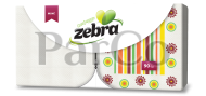Салфетки Zebra 33-33 90бр микс  